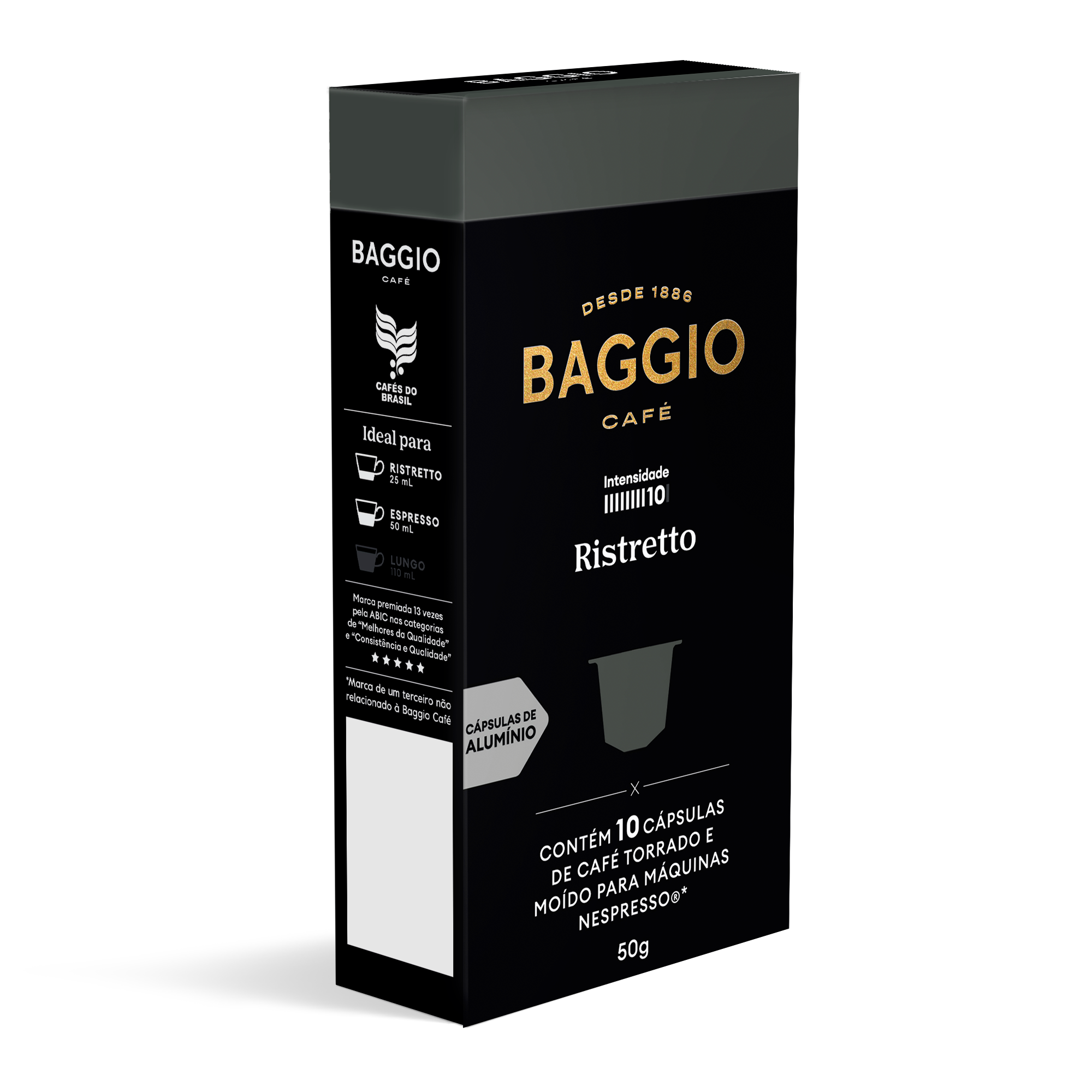 Baggio Ristretto - 10 Cápsulas p/ Nespresso*