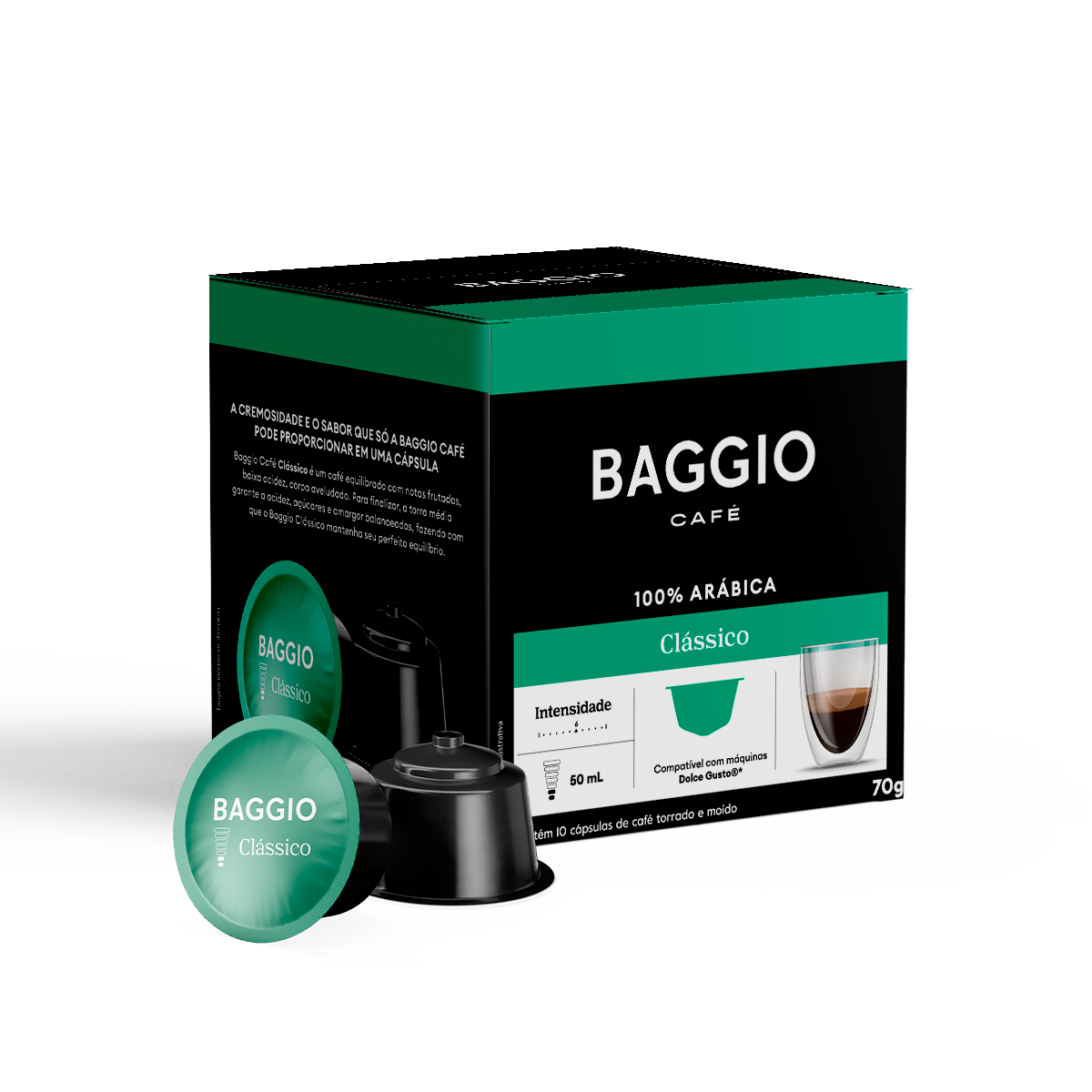 Baggio Clássico - 10 Cápsulas p/ Dolce Gusto*