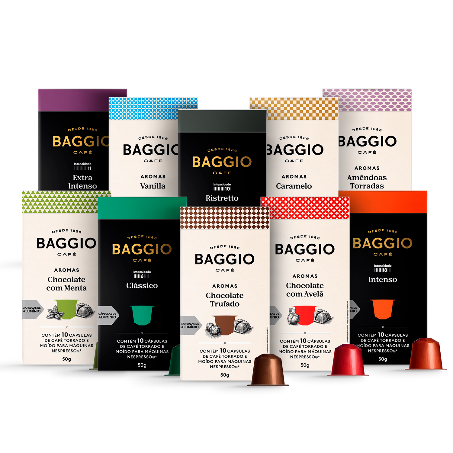 Kit Baggio Café Cápsulas Master - 100 Cápsulas + Xícara Baggio